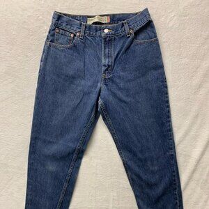 Levi's 550 Jeans Womens 12 L Blue Denim Cotton Classic Relaxed Tapered Mom Y2K